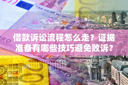 武汉借款诉讼流程怎么走？证据准备有哪些技巧避免败诉？