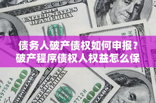 武汉债务人破产债权如何申报？破产程序债权人权益怎么保障？
