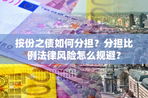 武汉按份之债如何分担？分担比例法律风险怎么规避？