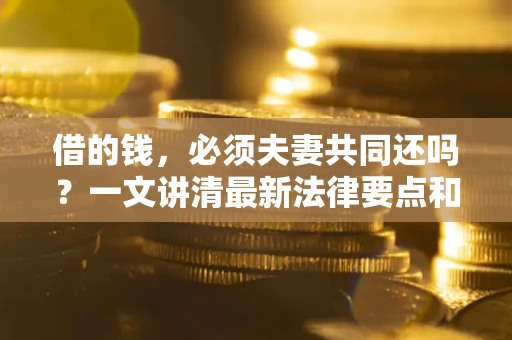 武汉借的钱，必须夫妻共同还吗？一文讲清最新法律要点和避坑指南