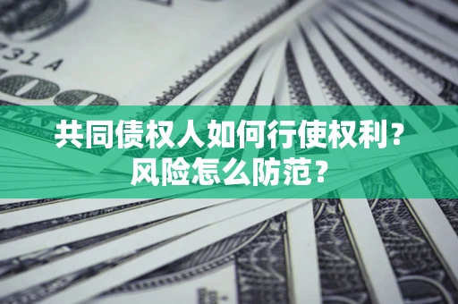 武汉共同债权人如何行使权利？风险怎么防范？