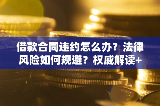 武汉借款合同违约怎么办？法律风险如何规避？权威解读+实用指南