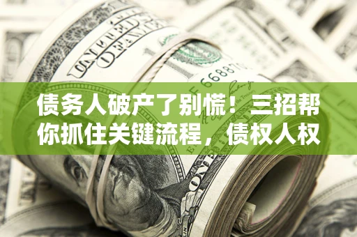 武汉债务人破产了别慌！三招帮你抓住关键流程，债权人权益不再缩水