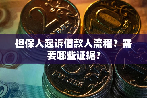 武汉担保人起诉借款人流程？需要哪些证据？