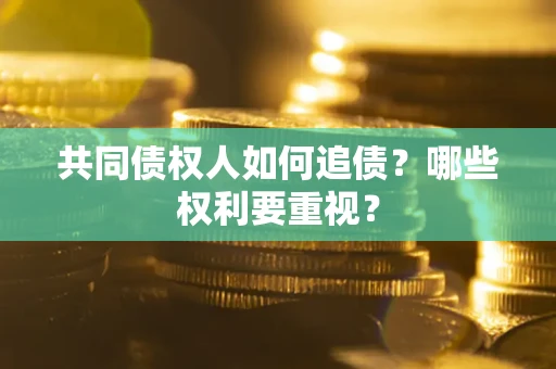 武汉共同债权人如何追债？哪些权利要重视？