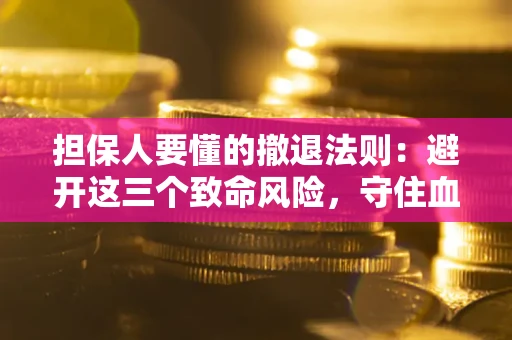 武汉担保人要懂的撤退法则：避开这三个致命风险，守住血汗钱