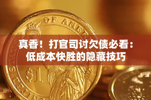 武汉真香！打官司讨欠债必看：低成本快胜的隐藏技巧