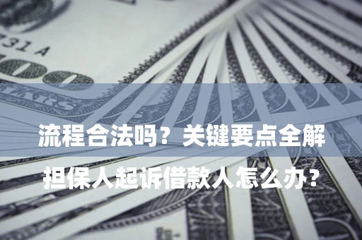 武汉

担保人起诉借款人怎么办？流程合法吗？关键要点全解析