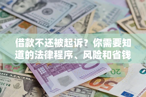 武汉借款不还被起诉？你需要知道的法律程序、风险和省钱技巧