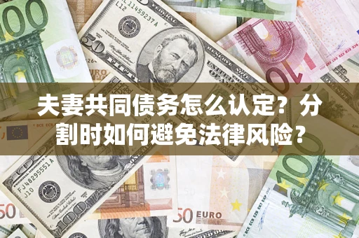 武汉夫妻共同债务怎么认定？分割时如何避免法律风险？